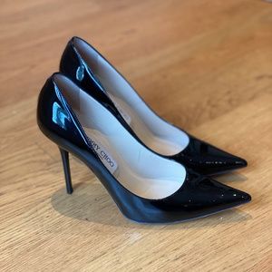 Jimmy Choo Romy Patent Leather 100 pumps